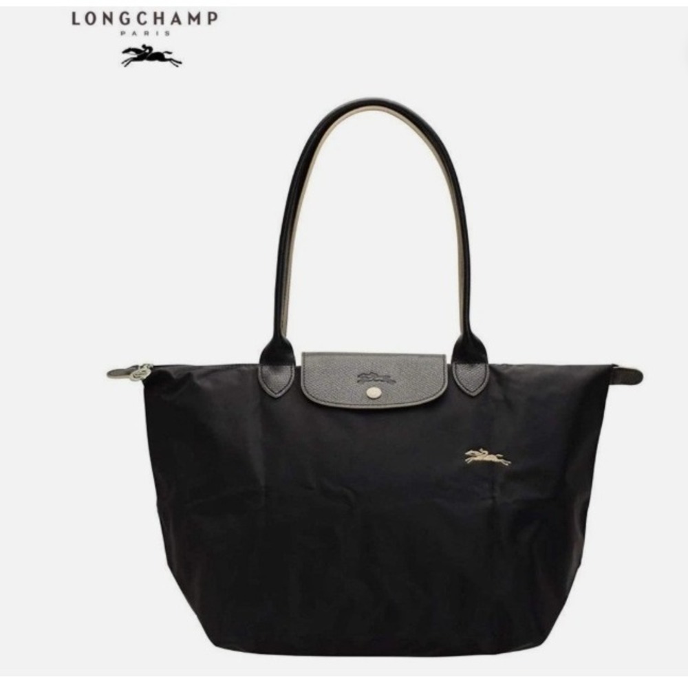 Longchamp Le Pliage Club Large Shoulder Tote Bag Black Nylon L1899619001